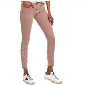 Frame Le Skinny de Jeanne Mid Rise Skinny Fit Pink 30
